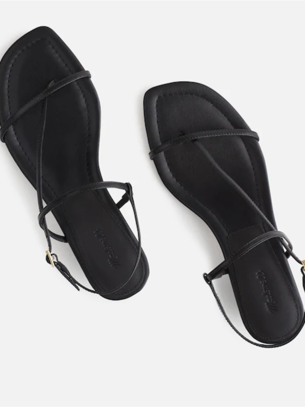 Madewell The Maycie Asymmetric T-Strap Sandal 9.5 Like New